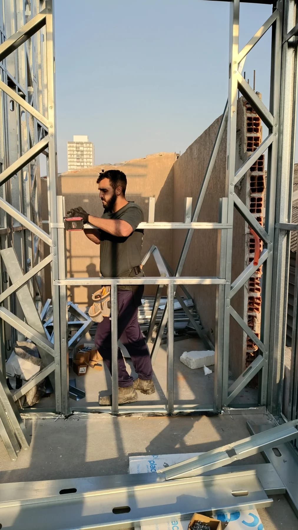 Execução em Steel Frame 1